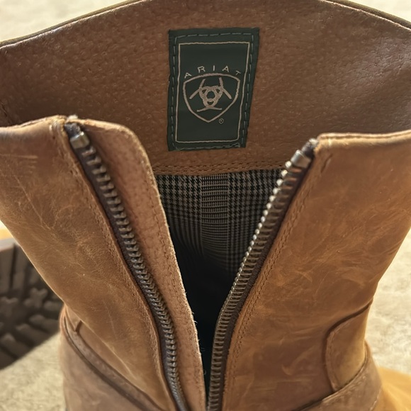 Ariat Womens Brown Leather Buckle Engineer Moto Boots Size 8.5 B Style 10011831 - Picture 3 of 6